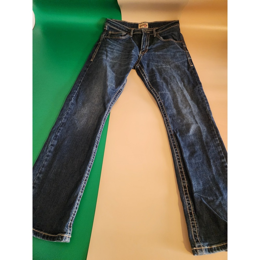Wrangler 20X Jeans Mens 32x32 Dark Wash No. 42 Vintage Bootcut Denim 1042MWXM